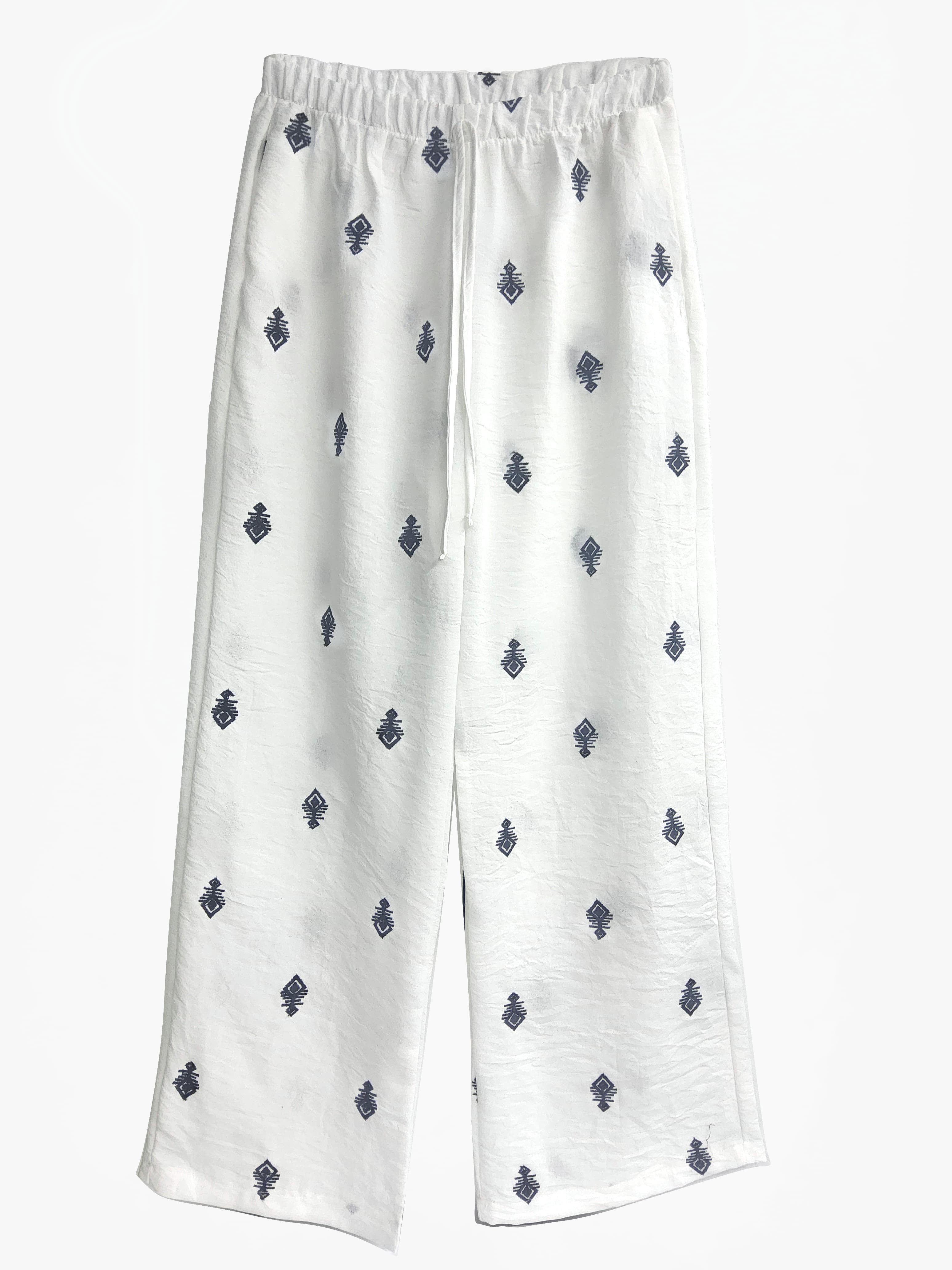 Pantalón Amplio Geométrico